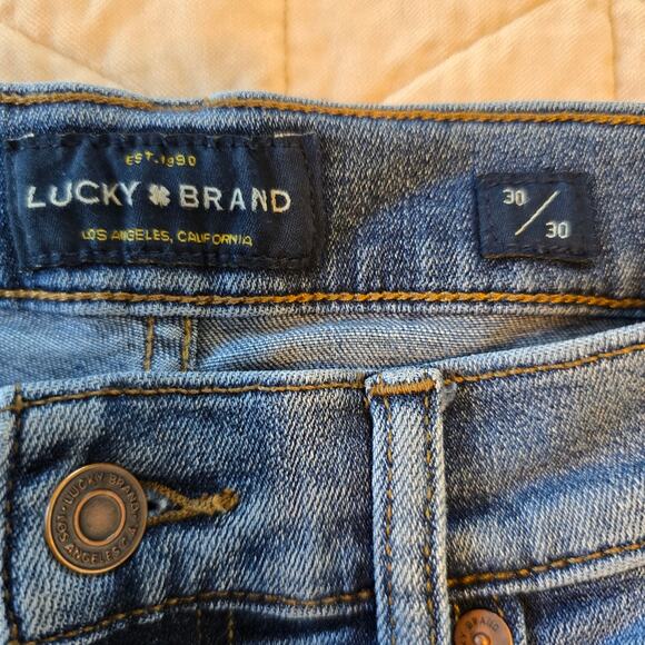 Lucky Brand 363 Straight Jeans Men's 30/30 Medium Wash Casual Party Normcore - Picture 5 of 8